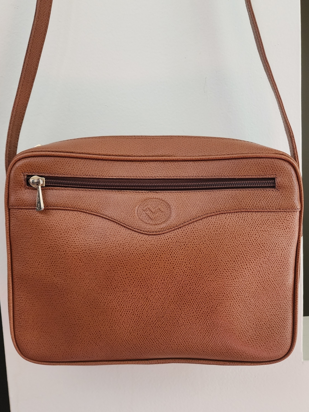 Mario Valentino Brown Leather Crossbody Bag - Classic Shoulder/crossbody Bag
